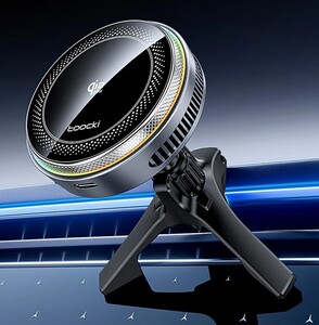 Беспроводное автомобильное зарядное устройство Toocki Qi2.2 25W (цена с купоном продавца)