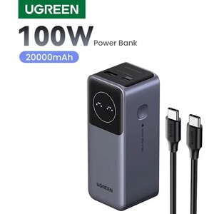 Внешний аккумулятор UGREEN Nexode Mini 100 Вт 12000 мАч 