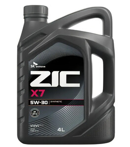 Масло моторное синтетическое ZIC X7 5W-30, 4 л (с ВБ кошельком)
