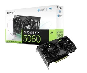 Видеокарта PNY GeForce RTX 5060 Dual Fan 8 ГБ (с подпиской, с ВБ кошельком)