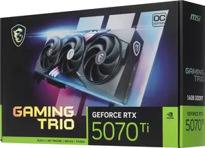 Видеокарта MSI GeForce RTX 5070 Ti 16G GAMING TRIO OC (с банками-партнерами)