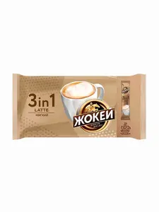 Кофейный напиток Жокей Мягкий, 3 в 1, 50 шт (с банком-парнёром)