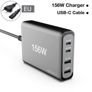 Зарядное устройство WOTOBE 156 Вт, 4 порта (2 x PD100W, 2 x USB-A)