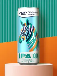 Пиво от Горьковской пивоварни IPA 00 безалкогольное (55 руб за банку)