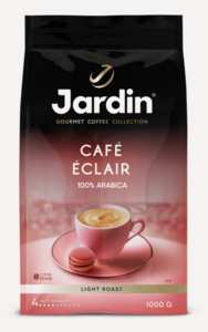 Кофе в зернах Jardin Cafe Eclair, светлая обжарка, арабика, 1 кг