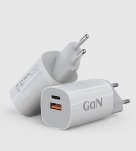 Зарядное устройство GaN 30W с USB-A и USB-C (с банком-партнёром, из-за рубежа)