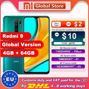 Смартфон Redmi 9 Global 4+64Gb